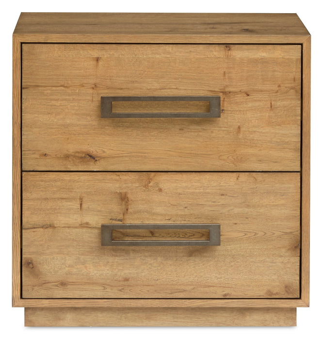 Ensemble de chambre à coucher Henri de Scott Living 6 pièces en bois avec lit, commode, miroir et table de nuit, brun - format très grand lit