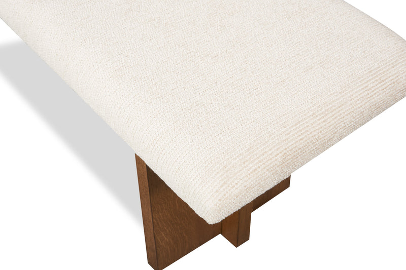 Banc de salle à manger Henri de Scott Living de 68 po (L) en bois avec tissu de polyester - brun