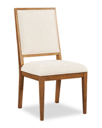 Ensemble de salle à manger Henri de Scott Living 7 pièces en bois avec table, rallonge de 66 po à 84 po (L) et chaises - brun et crème