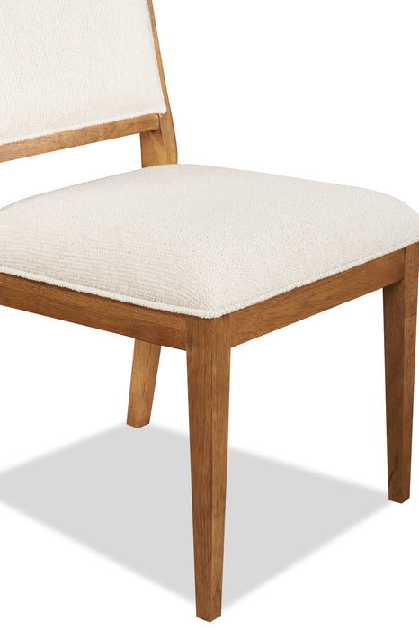 Chaise de salle à manger Henri de Scott Living en bois avec tissu de polyester - brune et crème