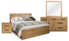 Ensemble de chambre à coucher Henri de Scott Living 6 pièces en bois avec lit, commode, miroir et table de nuit, brun - format très grand lit