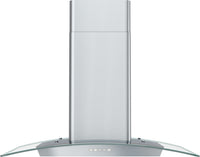 Hotte de cuisinière courbée Brisas par Zephyr de 30 po en verre - acier inoxydable - BMI-E30DG