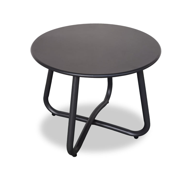 Sofa sectionnel Ibiza de Kort & Co. 6 pièces pour la terrasse à l’extérieur avec sofa sectionnel 4 pièces et 2 tables - osier en résine tressé à la main, résistant aux rayons UV et aux intempéries - gris foncé, naturel et vert