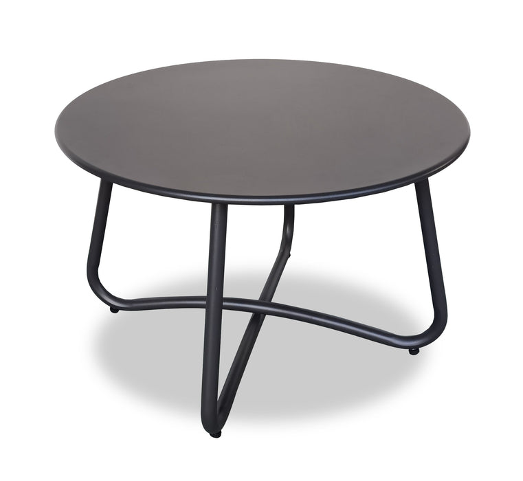 Sofa sectionnel Ibiza de Kort & Co. 6 pièces pour la terrasse à l’extérieur avec sofa sectionnel 4 pièces et 2 tables - osier en résine tressé à la main, résistant aux rayons UV et aux intempéries - gris foncé, naturel et vert