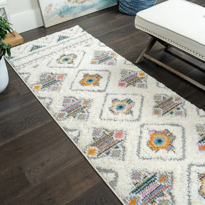 Carpette à poil long Lola bohème - 2 pi 7 po x 8 pi