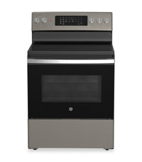  Cuisinière électrique GE de 5 pi³ avec convection européenne véritable et friture à air - ardoise - …