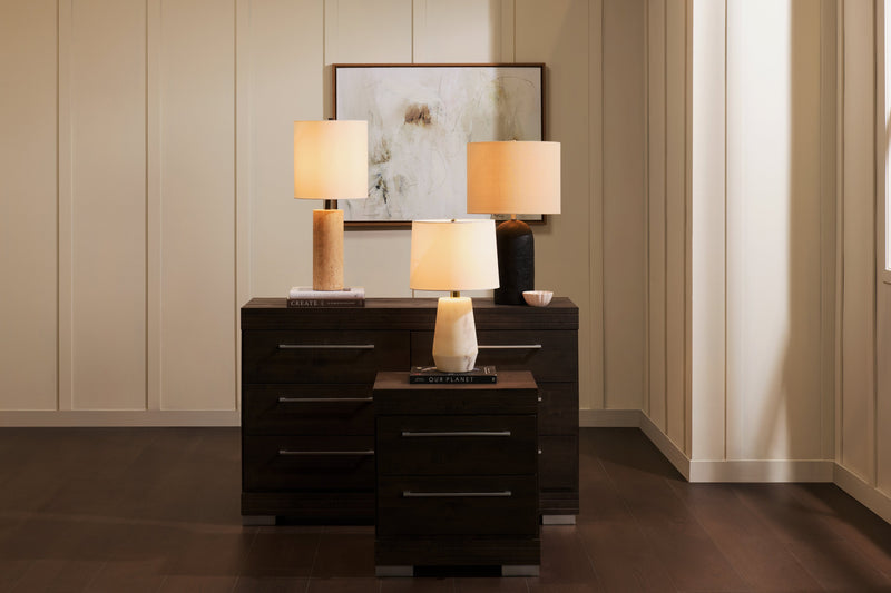 Lampe de table moderne Jones de 24 po en céramique - noir vieilli