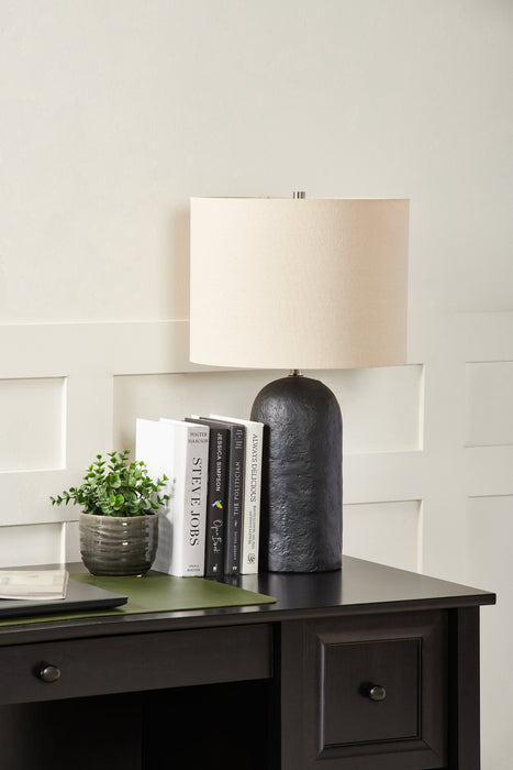 Lampe de table moderne Jones de 24 po en céramique - noir vieilli