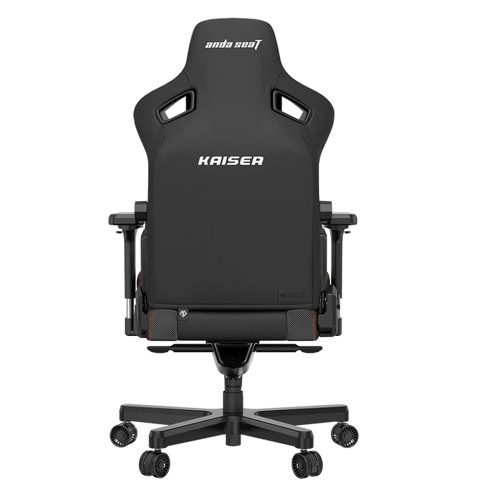 Fauteuil de jeu très large ergonomique Kaiser 3 de Anda Seat en cuir véritable - noir