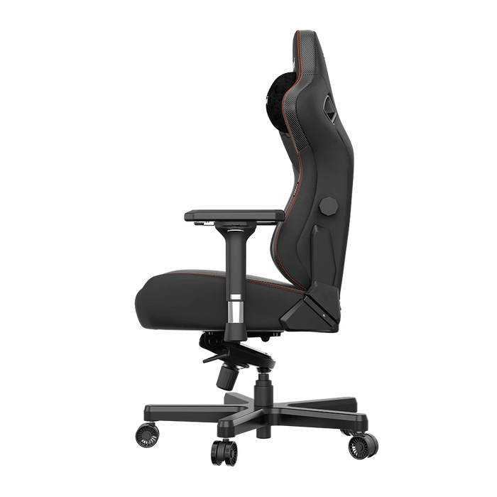 Fauteuil de jeu très large ergonomique Kaiser 3 de Anda Seat en cuir véritable - noir
