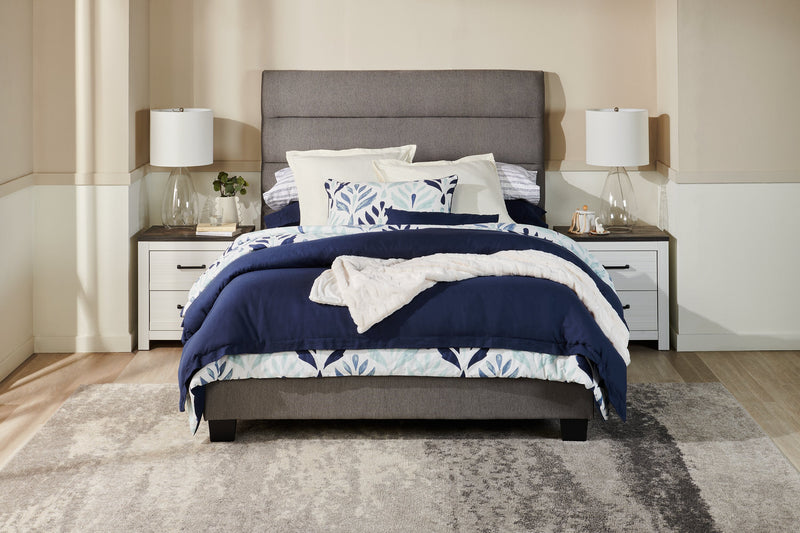 Ensemble de draps Stripe 4 pièces de Kort & Co. pour grand lit - bleu et blanc