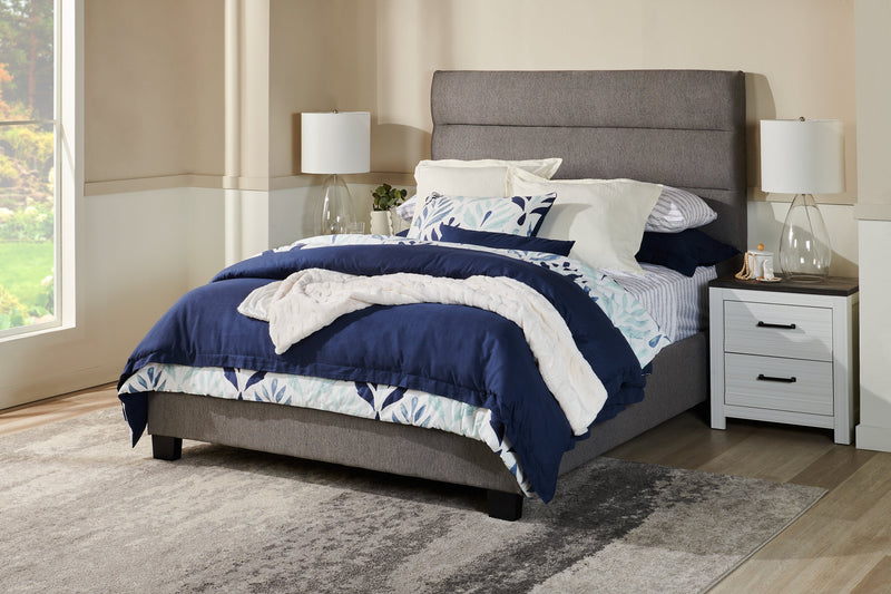 Ensemble de draps Stripe 4 pièces de Kort & Co. pour grand lit - bleu et blanc