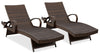 Chaise longue Kelowna - ensemble de 2
