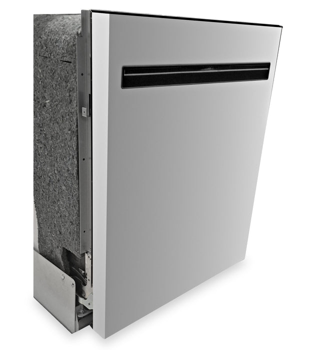 Lave-vaisselle encastré Kenmore de 24 po et de 45 dBA avec commandes à l’avant et Système de levage EASYREACHMC - Acier Inoxydable - KKDW3RPHLIFT-45SS