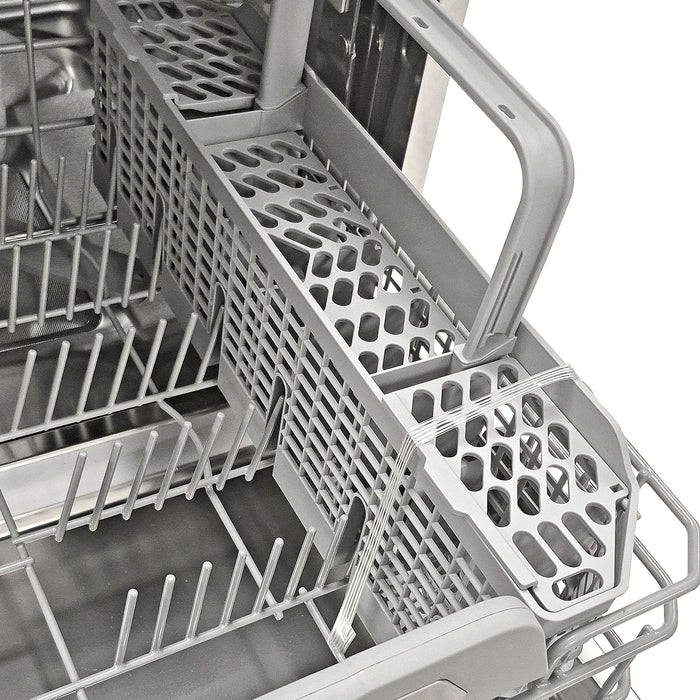 Lave-vaisselle encastré Kenmore de 24 po et de 45 dBA avec commandes à l’avant et Système de levage EASYREACHMC - Acier Inoxydable - KKDW3RPHLIFT-45SS