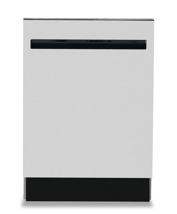 Lave-vaisselle encastré Kenmore de 24 po et de 45 dBA avec commandes à l’avant et Système de levage EASYREACHMC - Acier Inoxydable - KKDW3RPHLIFT-45SS