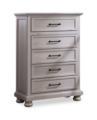  Commode verticale de chambre à coucher Kylie de 35 po (l) x 51 po (H) à 5 tiroirs - sable