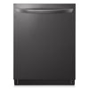 Lave-vaisselle intelligent encastré LG à 46 dBA de 24 po avec commandes sur le dessus et QuadWashMC - acier inoxydable noir Smudge-ProofMD - LDTS5552D