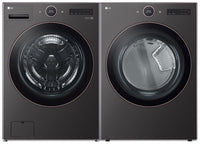  Laveuse à chargement frontal 5,8 pi³ et sécheuse électrique 7,4 pi³ avec technologie TurboSteamMD LG 