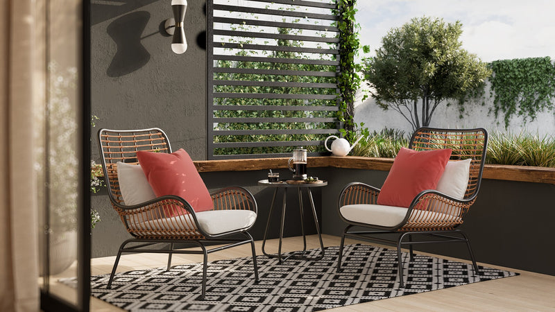 Coin-repas pour la terrasse Maki 3 pièces