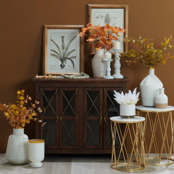 Armoire décorative Makati de 38 po - brune