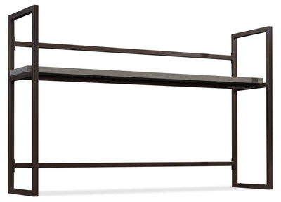 Manhattan Gate 65.98" Commercial Grade Computer Hutch with Shelf - Mystic Oak|Crédence d’ordinateur Manhattan Gate de 65,98 po de qualité commerciale avec tablette - chêne mystique
