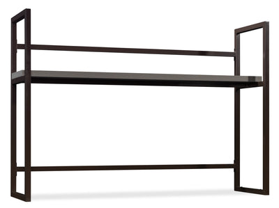 Manhattan Gate 60" Commercial Grade Computer Hutch with Shelf - Mystic Oak|Crédence d’ordinateur Manhattan Gate de 60 po de qualité commerciale avec tablette - chêne mystique