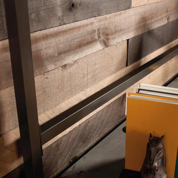 Crédence d’ordinateur Manhattan Gate de 60 po de qualité commerciale avec tablette - chêne mystique