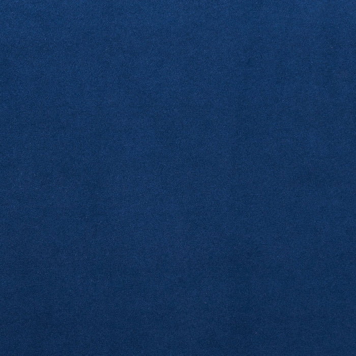 Lit plateforme rembourré Mave en tissu de velours bleu - format grand lit