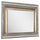 ["Miroir de commode de chambre à coucher somptueux Max avec éclairage à DEL - argenté"]