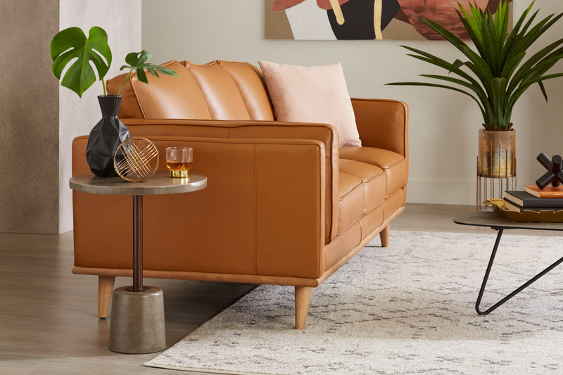 Table d'appoint Rosalee de 18 po - dessus et base en ciment gris