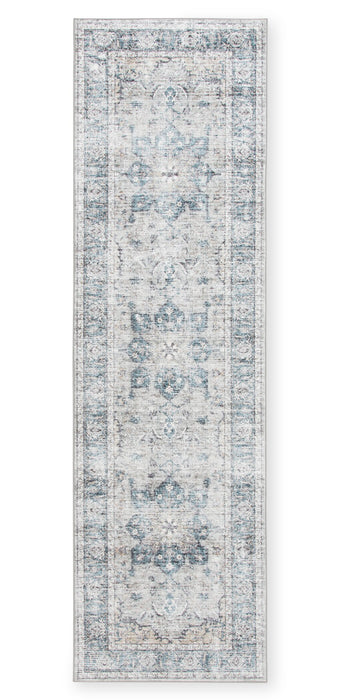 Carpette Melis grise lavable - 5 pi x 7 pi