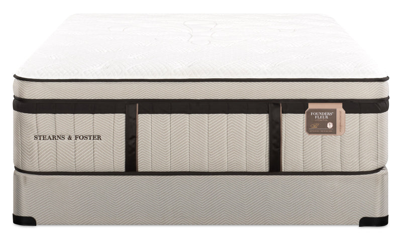 Ensemble matelas luxueux à Euro-plateau Middlesbrough de Stearns & Foster pour lit double