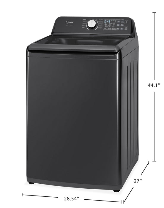Laveuse Midea à chargement par le haut de 5,2 pi3 avec turbine - noir - MLTW52M2BGG
