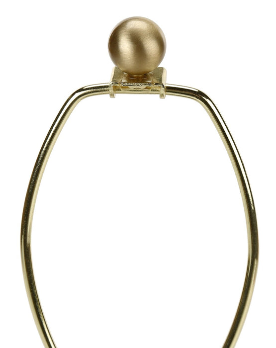 Lampe de table de 26 po blanche et dorée