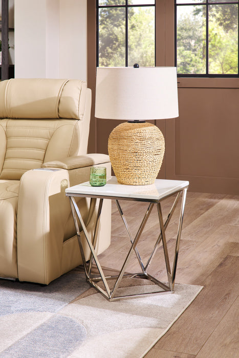 Lampe de table de 25 po en rotin avec abat-jour beige