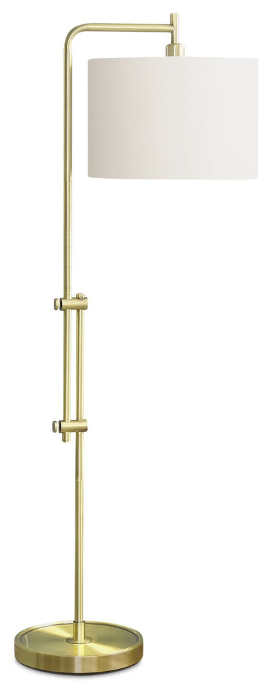 63" Brass Metal Floor Lamp|Lampe à pied de 63 po en métal laiton
