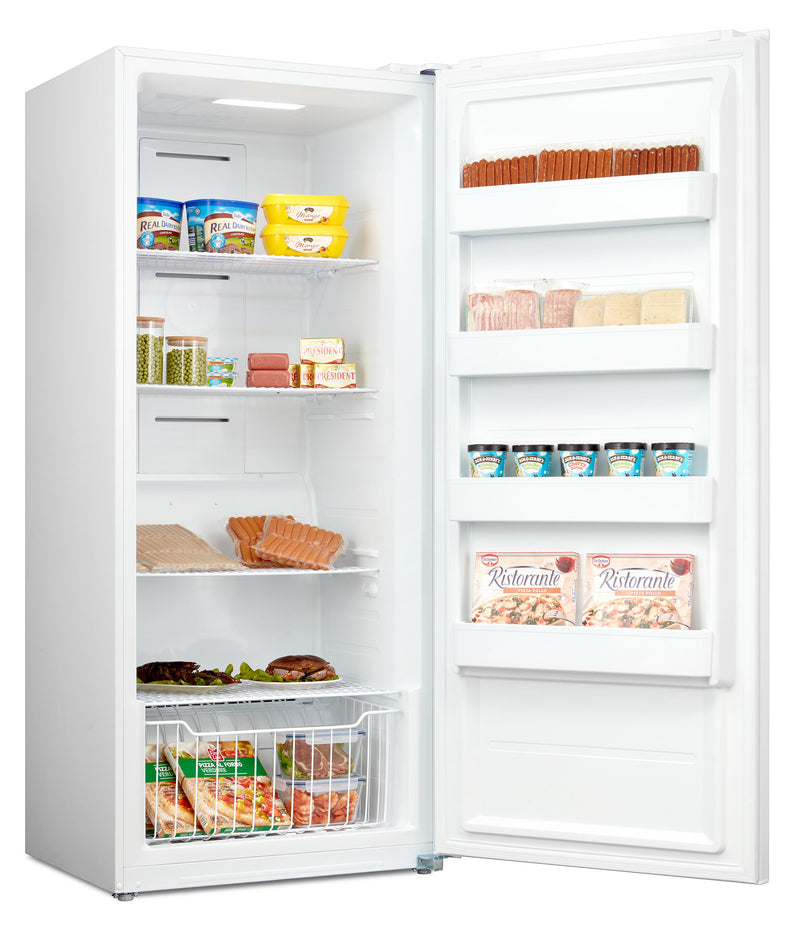 Congélateur vertical convertible de 33 po par Midea blanc de 17 pi³ MRU17F6AWW