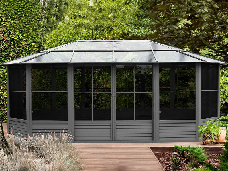 Gazebo Penguin Florence - Solarium 12x18 Toit de polycarbonate