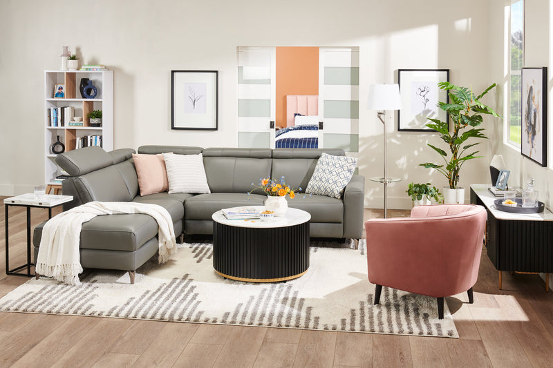 Œuvre d’art en verre mat encadrée « Ink Leaf IV » - 23,5 po x 29,5 po 