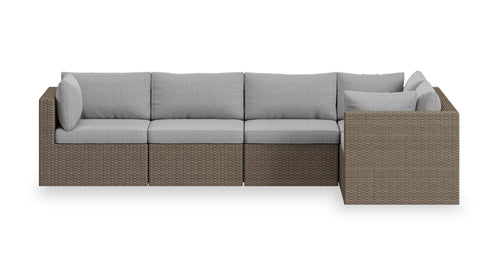  Ensemble Naples 5 pièces pour la terrasse - gris