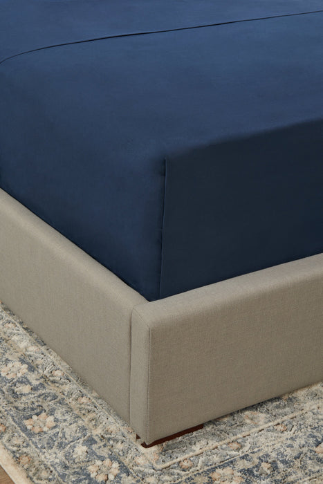Ensemble de draps Ultra Advanced MasterguardMD 3 pièces pour lit simple - bleu marine