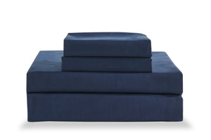 Ensemble de draps Ultra Advanced MasterguardMD 4 pièces pour très grand lit - bleu marine