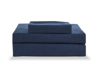  Ensemble de draps Ultra Advanced MasterguardMD 3 pièces pour lit simple - bleu marine 