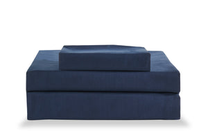 Ensemble de draps Ultra Advanced MasterguardMD 3 pièces pour lit simple - bleu marine