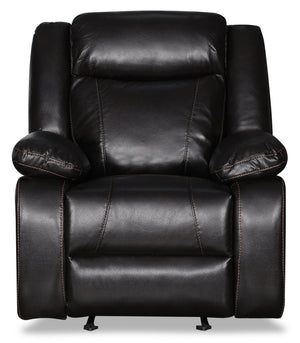 Fauteuil inclinable Nolan en tissu Leath-Aire - mûre