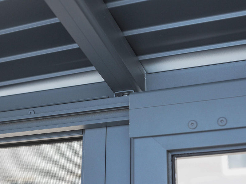 Gazebo Penguin Florence - Solarium mural 8x12 Toit d'acier