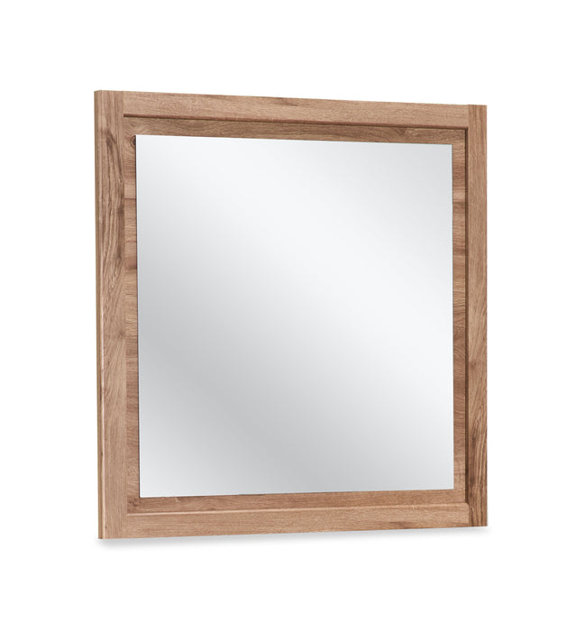 Miroir de commode de chambre à coucher Oakley, fabriqué au Canada - naturel