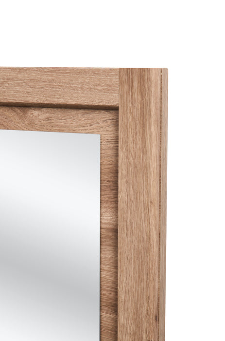 Miroir de commode de chambre à coucher Oakley, fabriqué au Canada - naturel