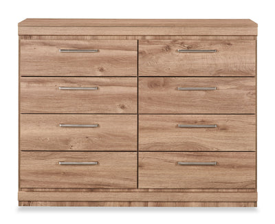 Oakley Bedroom 8-Drawer Dresser, 49"W x 37"H, Made in Canada - Natural | Commode de chambre à coucher Oakley de 49 po (L) x 37 po (H) à 8 tiroirs, fabriquée au Canada - naturelle
